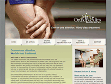Tablet Screenshot of mitrosortho.com